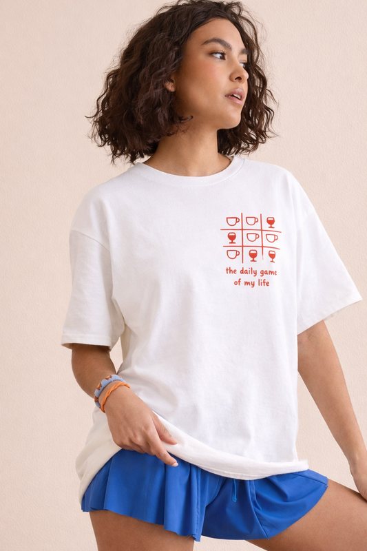The daily game-Oversized tee
