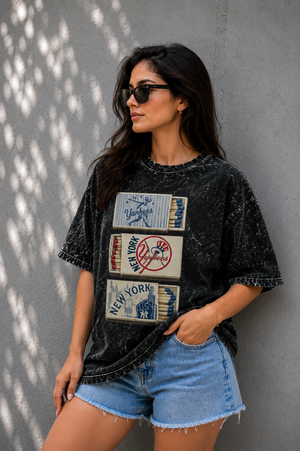 Vintage Matchbox Acid Wash Oversized Tee