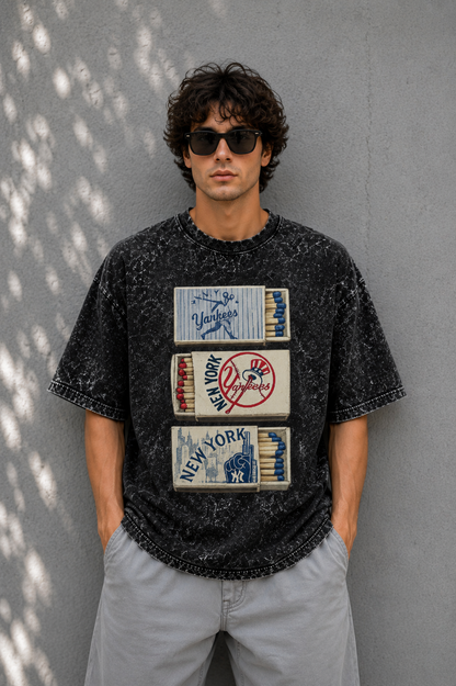 Vintage Matchbox Acid Wash Oversized Tee