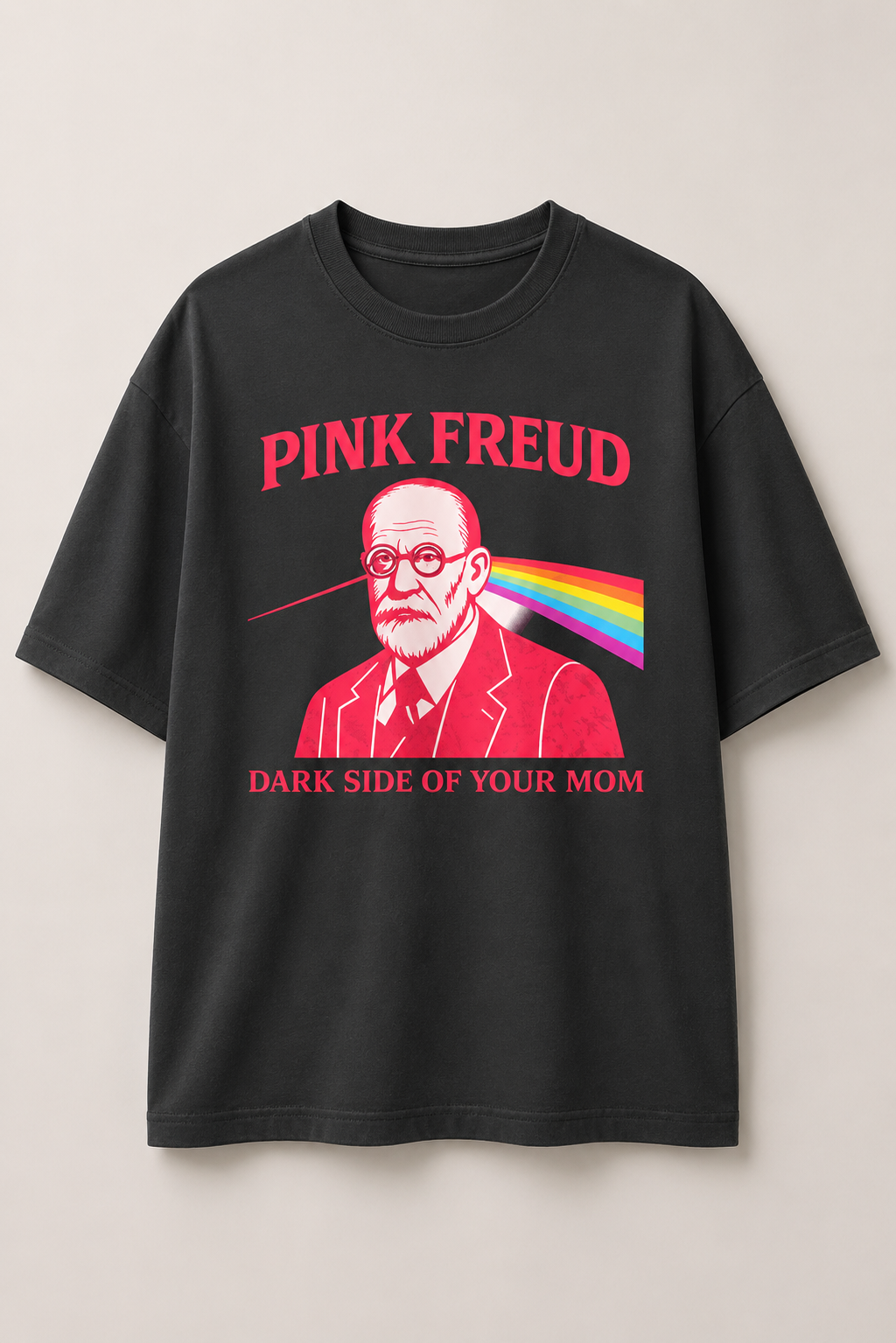 Pink Freud-Premium Oversized tee