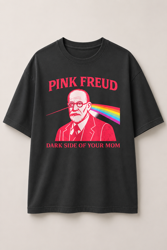 Pink Freud-Premium Oversized tee