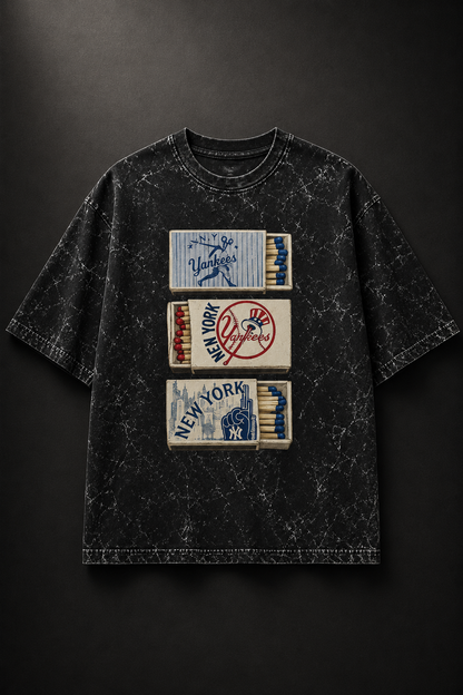 Vintage Matchbox Acid Wash Oversized Tee