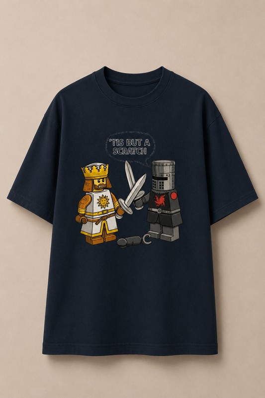 Tis But A Scratch-Oversized tee