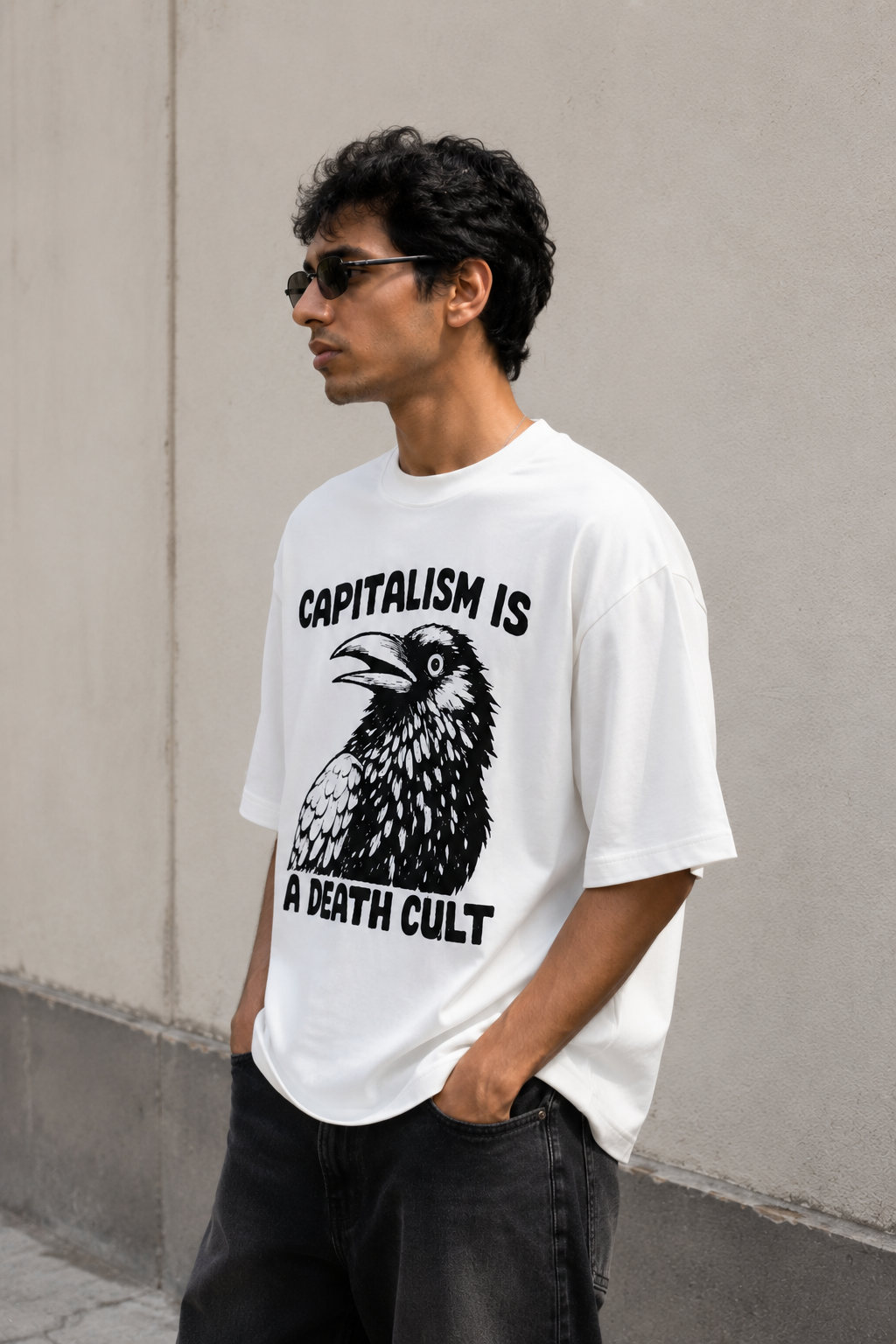 Capitalism-Oversized tee