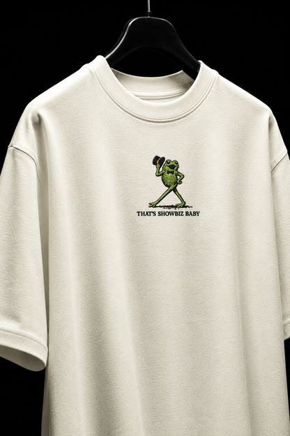 Showbiz Baby Embroidered Oversized Tee