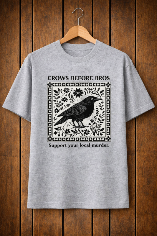 Crows Before Bros-Oversized tee