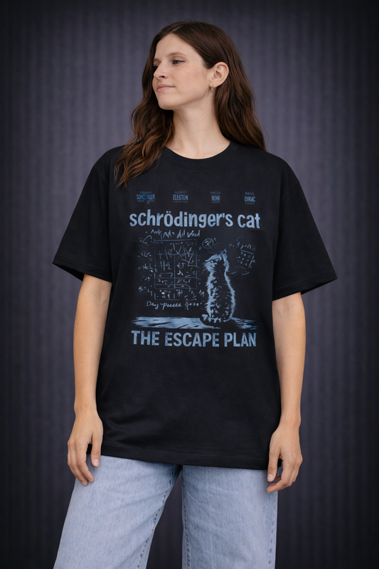 Schrodinger's Cat-Oversized Tee