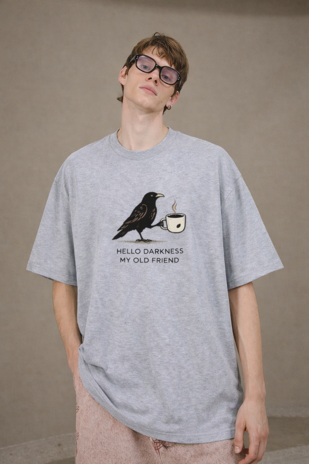Hello Darkness-Oversized tee