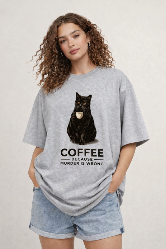 Murder is Wrong-Oversized tee