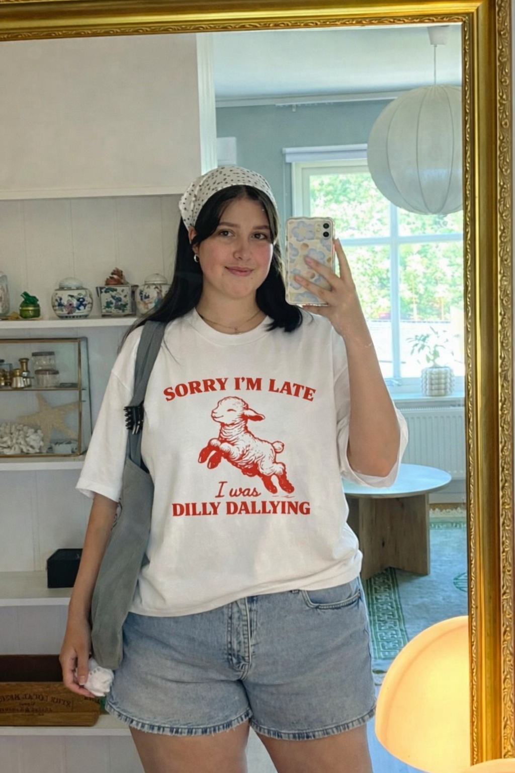 Sorry I'm Late-Oversized tee