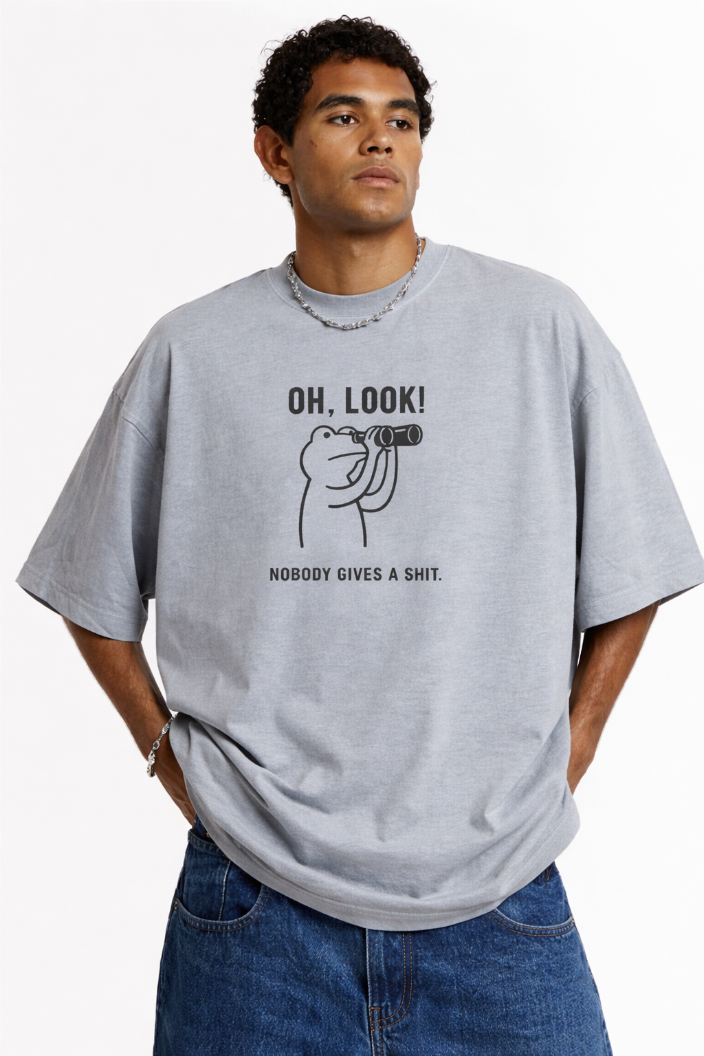 Nobody Gives a Shit-Oversized Tee