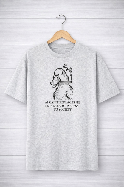 AI Can't Replaces Me-Oversized Tee