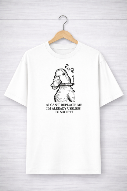 AI Can't Replaces Me-Oversized Tee