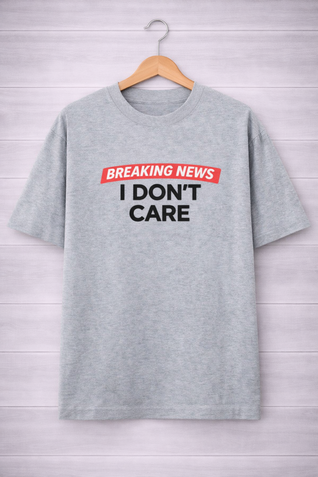 I Don't Care-Oversized Tee