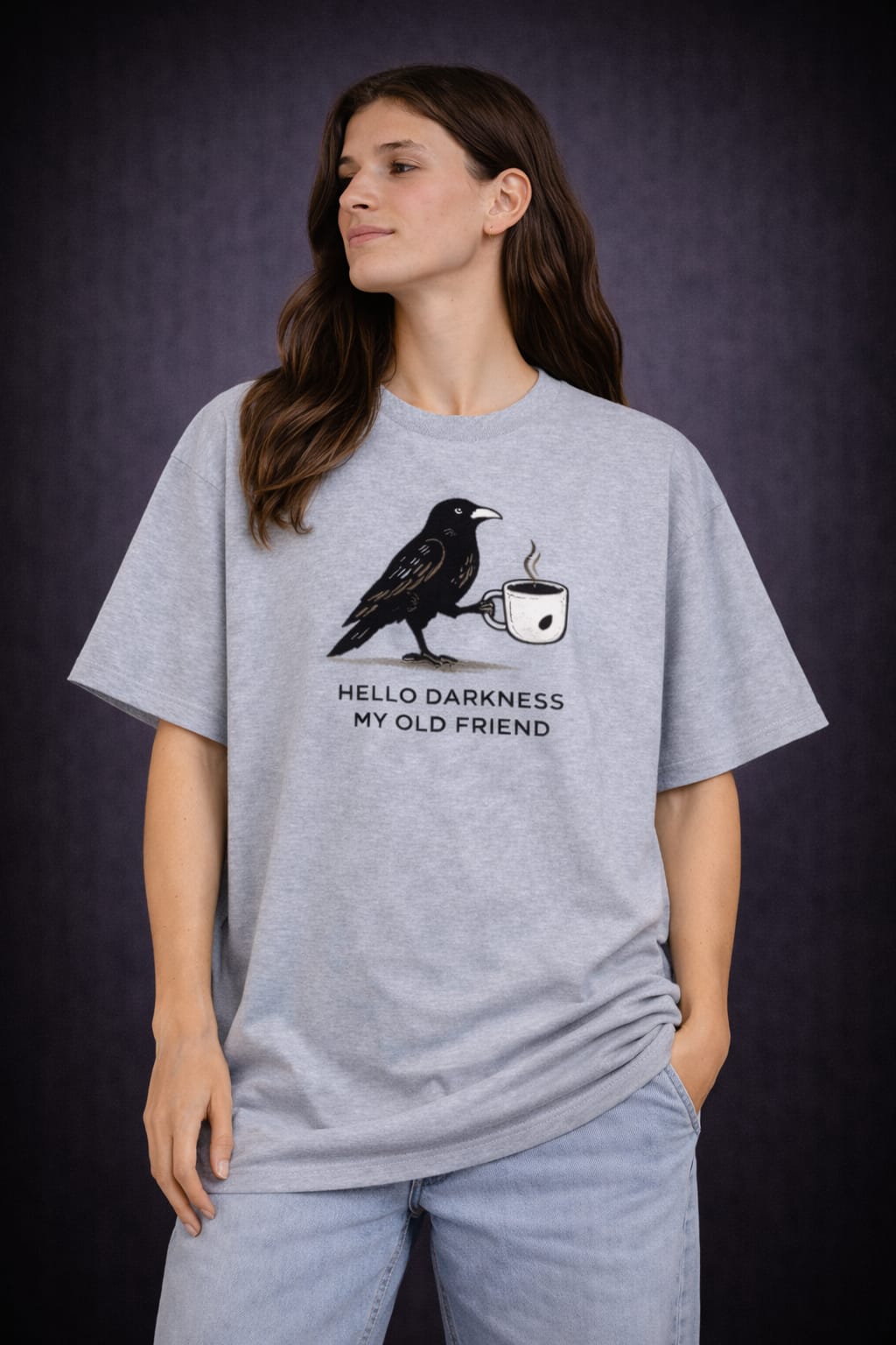 Hello Darkness-Oversized tee