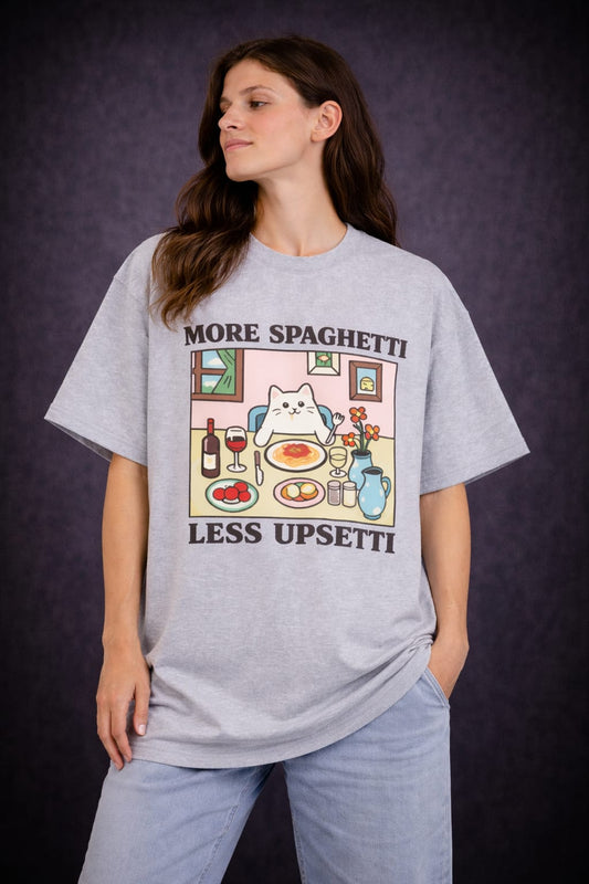 More spaghetti-Oversized tee