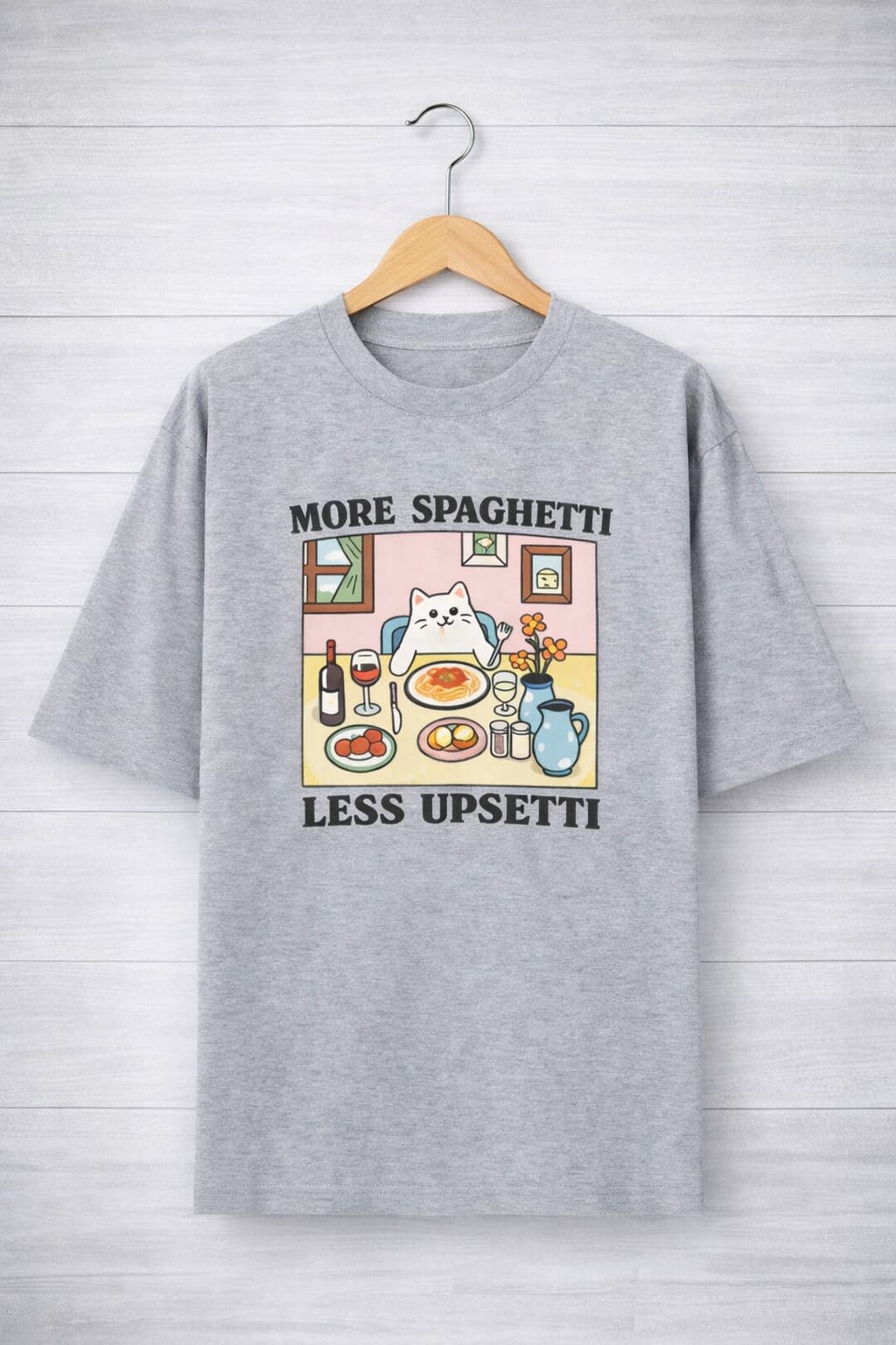 More spaghetti-Oversized tee