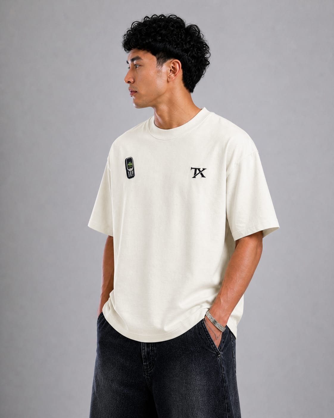 Old School Signal Tee-Oversized tee