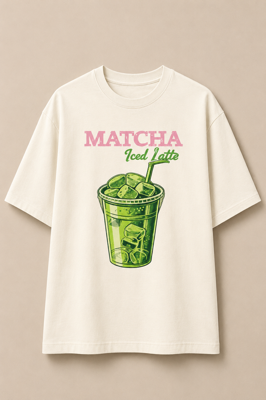 Matcha Mood-Oversized tee