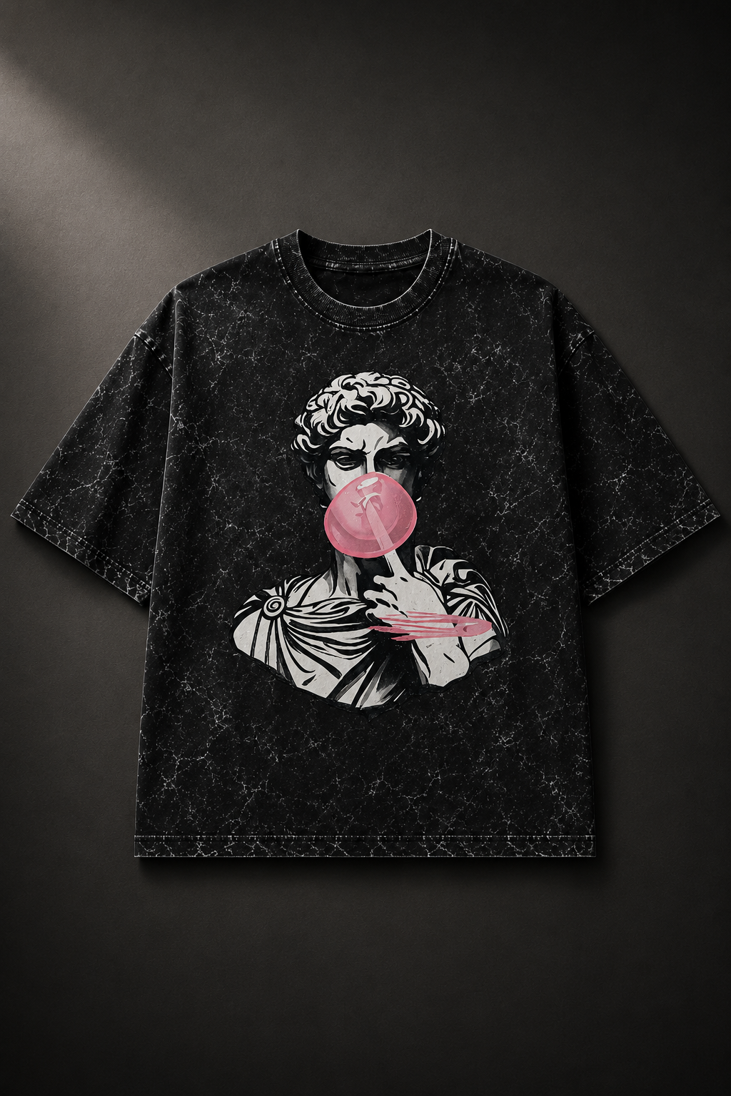 Bubble Caesar Acid Wash Oversized Tee