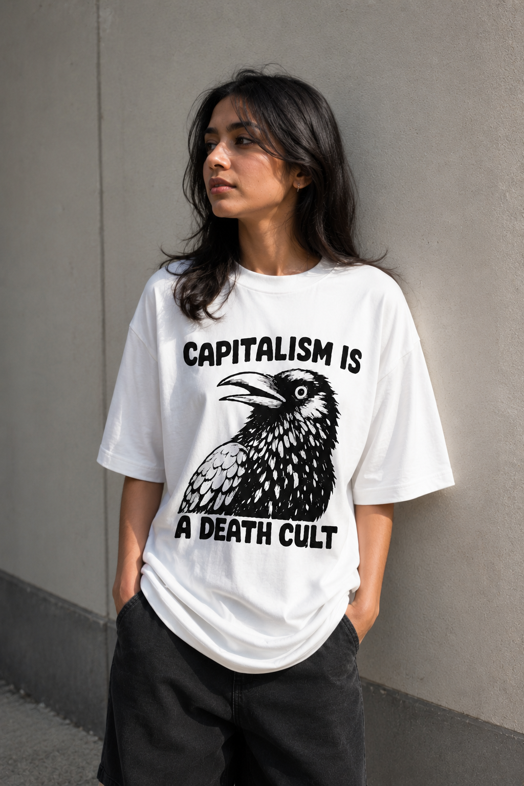 Capitalism-Oversized tee