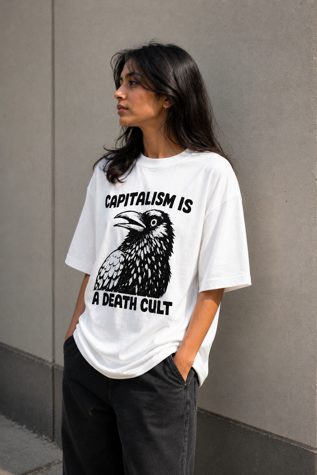 Capitalism-Oversized tee
