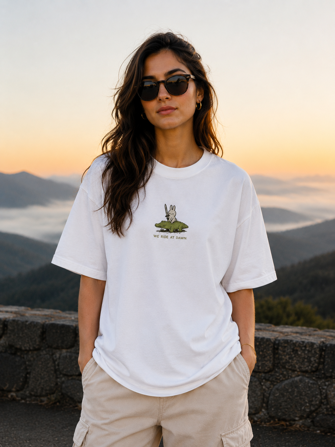 Yee-Claw Embroidered Oversized Tee
