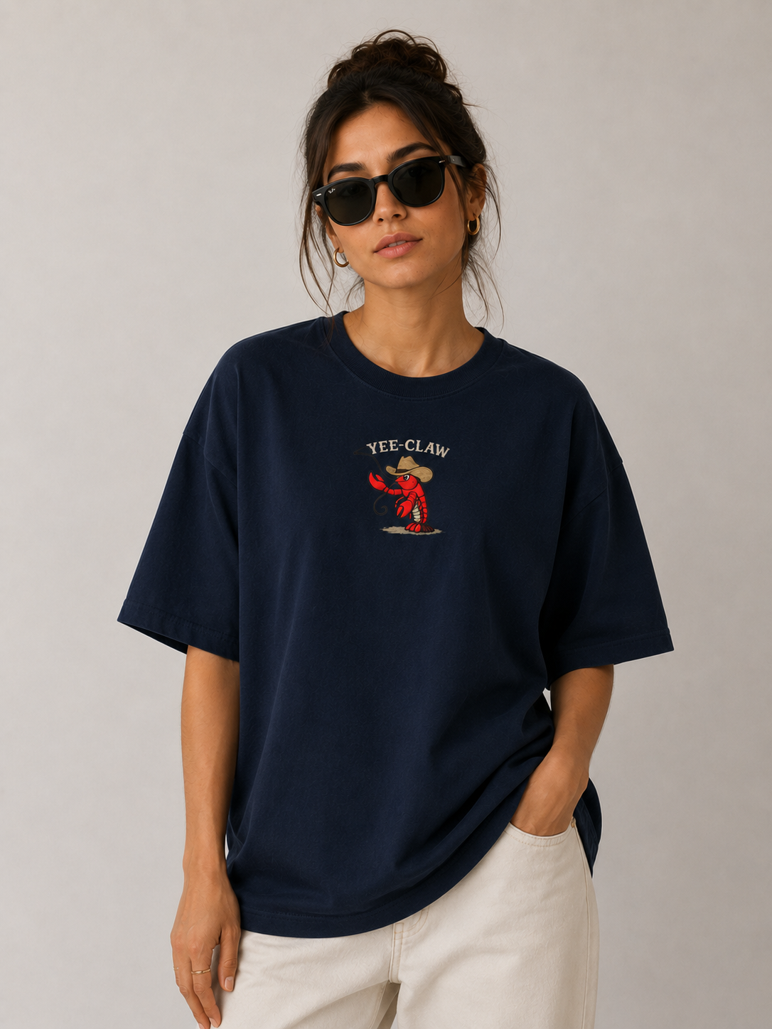 Yee-Claw Embroidered Oversized Tee
