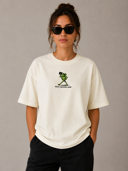 Showbiz Baby Embroidered Oversized Tee