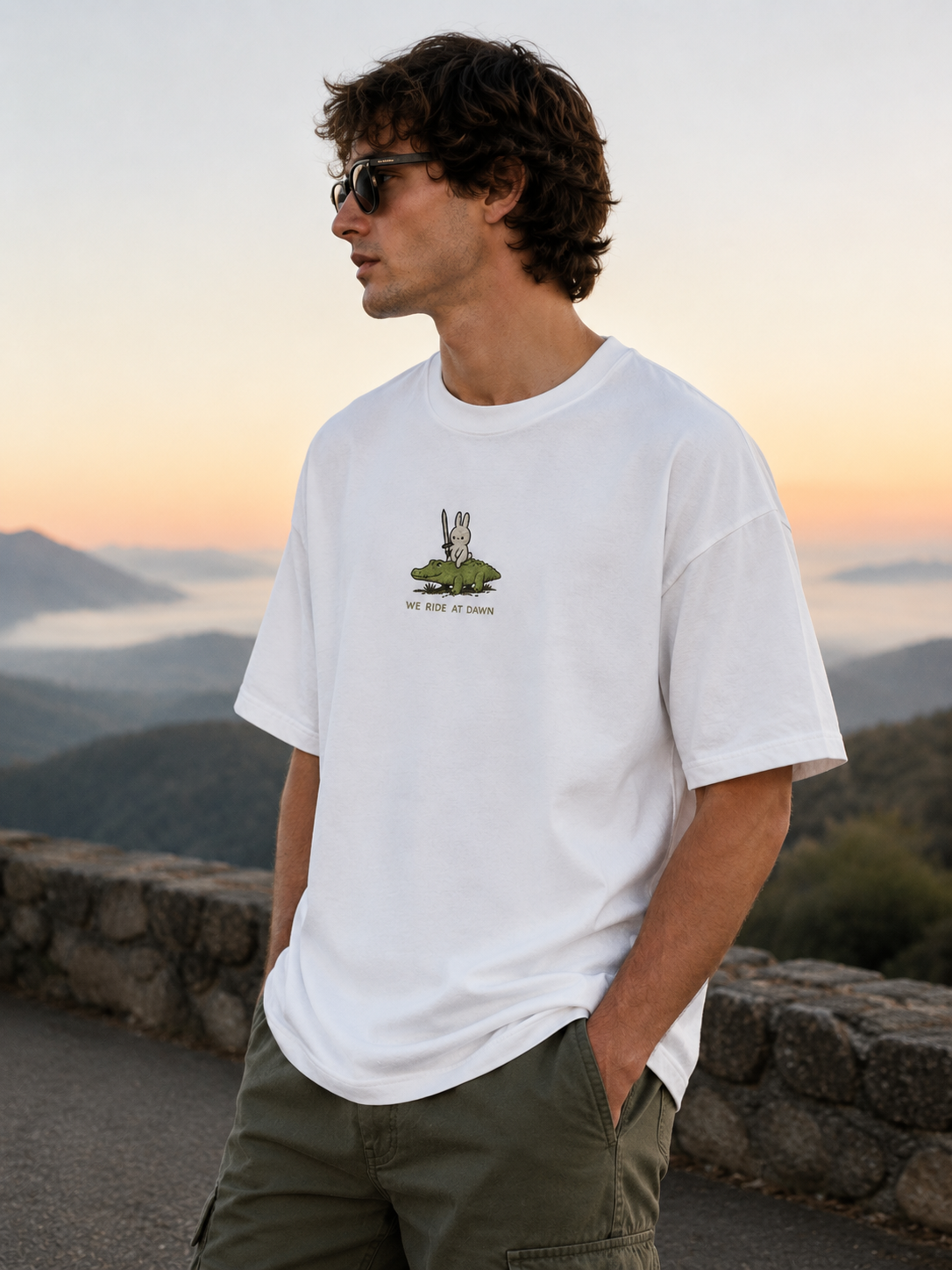 Yee-Claw Embroidered Oversized Tee